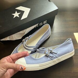 Converse Women's Sky Blue Mary Jane Sneakers
